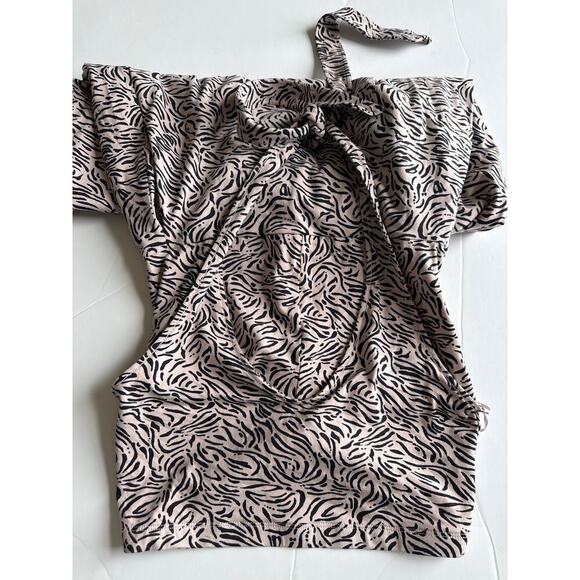 PACT Women’s Maya Halter Dress Size S Windswept Oat Cotton - Picture 8 of 11